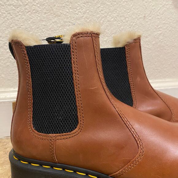 Dr. Martens Brown Ankle Boots with Black Sole - Picture 6 of 12